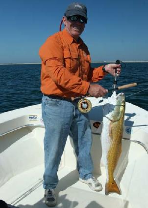 Don Butler first big Redfish on fly