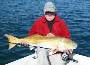 First Redfish on Mako #9500 fly reel