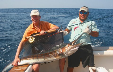 Pete Peterman, first Sailfish on Fly