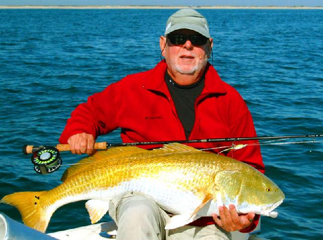 Giant Redfish on Fly