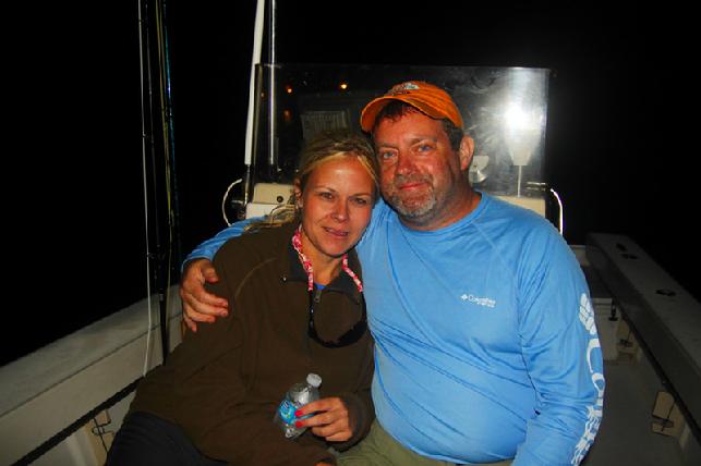 Happy anglers after Tarpon on Fly with Captain Jake Joedan aboard "Fly Reel" Florida Keys.