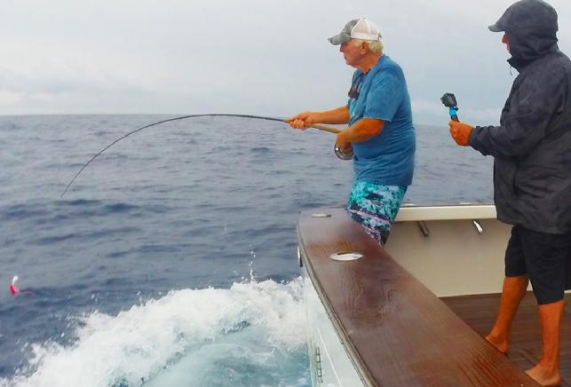 Paul Lombardi aboard "Dragin Fly" Caught his 8th Blue marlin of the trip